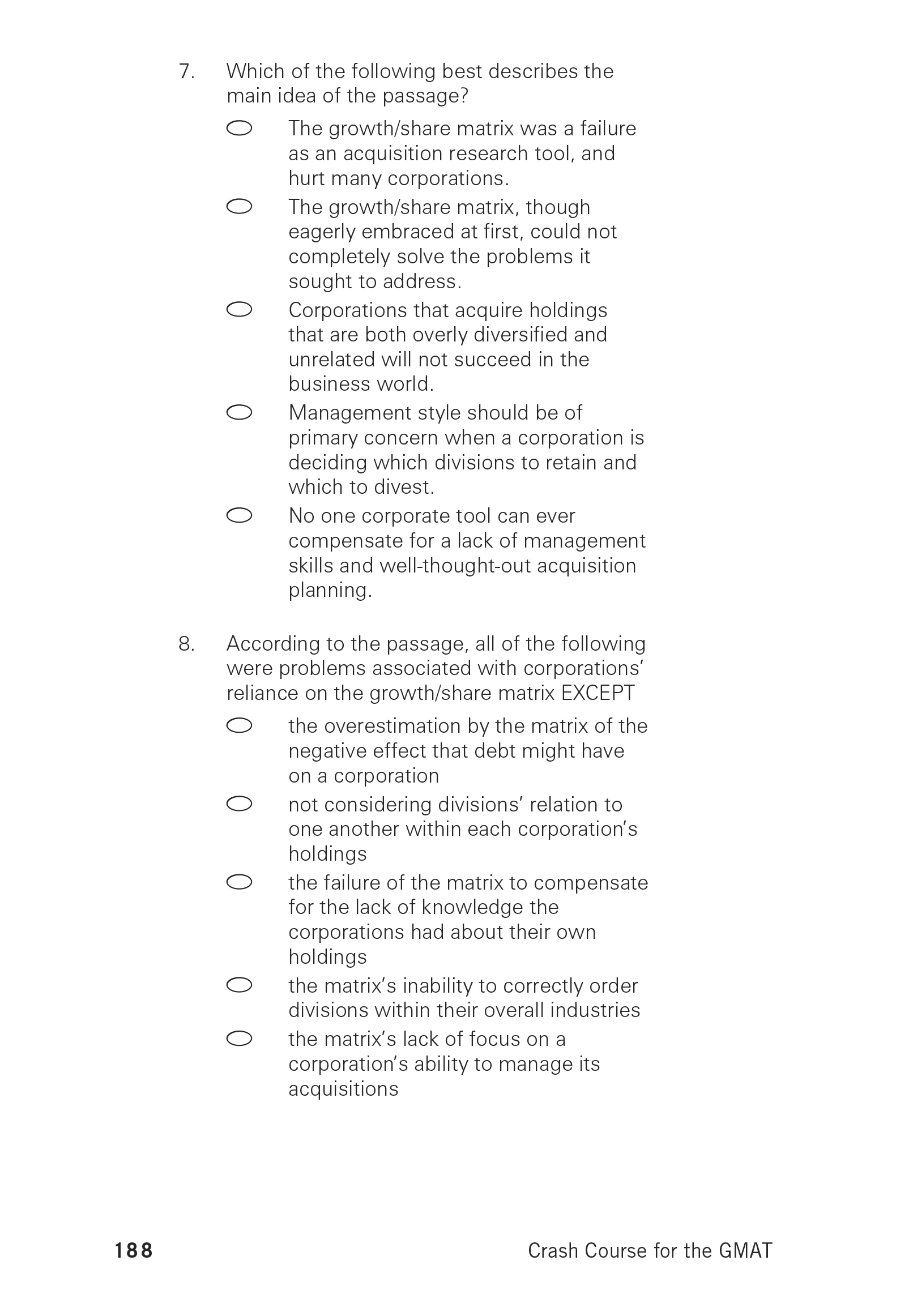 Extended ebook content for Crash Course for the GMAT, 4th Edition